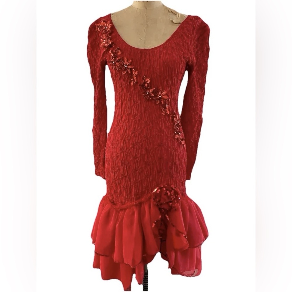 American Vintage Red Midi Dress